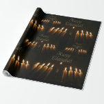 Papel De Presente Feliz Chanukah Hanukkah Lâmpada Menorah Luzes<br><div class="desc">Feliz Chanukah Hanukkah Lâmpada Menorah Luzes Padrões Velas Chanukah Festival de Luzes Dadas Papel de Embalagem</div>