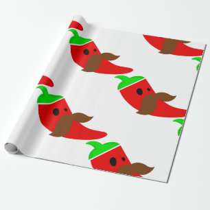 Papel De Presente feliz cinco de mayo mustache pimenta engraçado