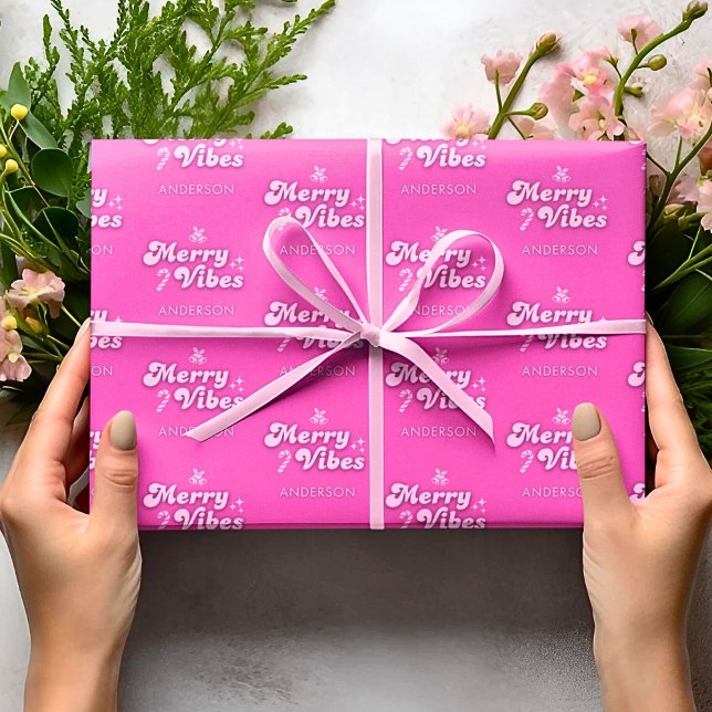 Papel De Presente Feliz de Natal Giftwrap Apenas Personalizada (Criador carregado)