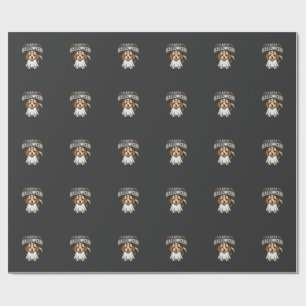 Papel De Presente Feliz Dia das Bruxas Beagle Design_1