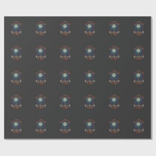 Papel De Presente Feliz Dia das Bruxas Castelo de Bruxa Caveiras Gor