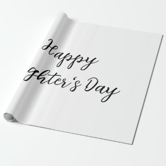 Papel De Presente Feliz dia das filhas texto simples mínimo adiciona