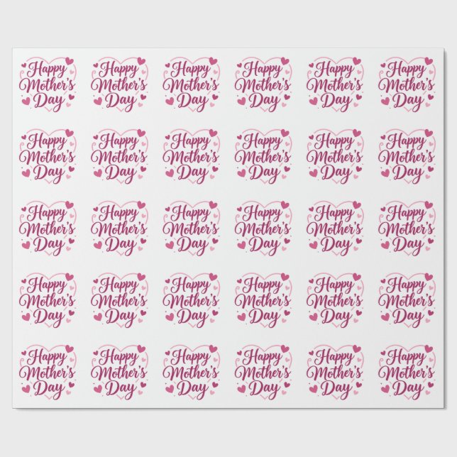 Papel De Presente Feliz Dia das Mães (Aberto)