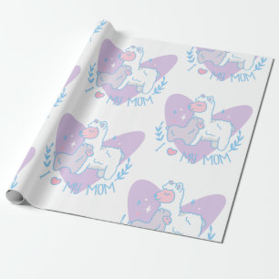 Papel De Presente feliz dia de as mães