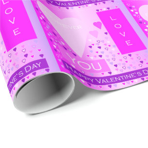Papel De Presente Feliz dia de os namorados para sempre amar coraçõe