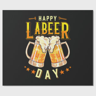 Papel De Presente Feliz Dia do Labeer Engraçado Dia do Trabalho