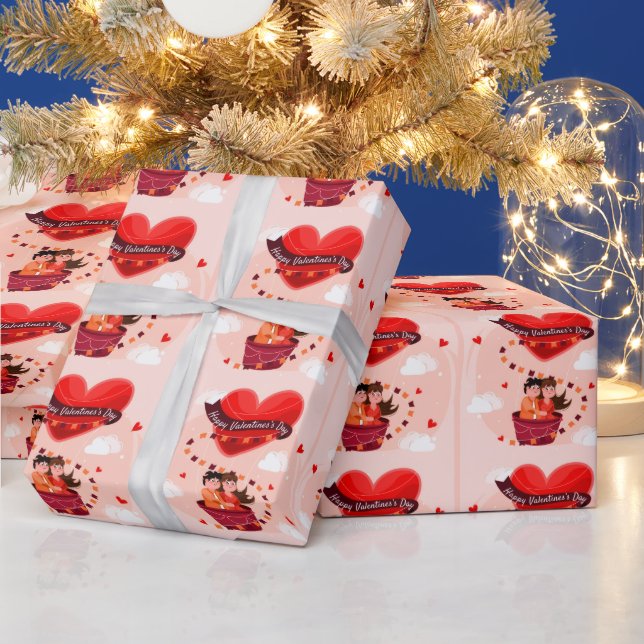 Papel De Presente Feliz Dia dos Namorados  (Feriados)