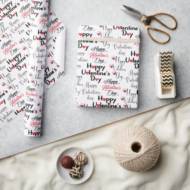 Papel De Presente Feliz Dia dos Namorados (Artesanato)