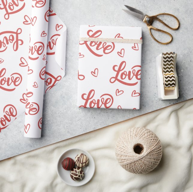 Papel De Presente feliz dia dos namorados amo você (Artesanato)