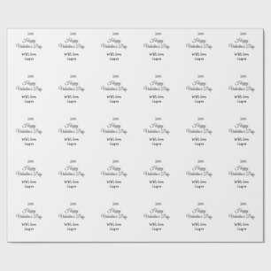 Papel De Presente Feliz dia dos namorados nome amor simples ano esti