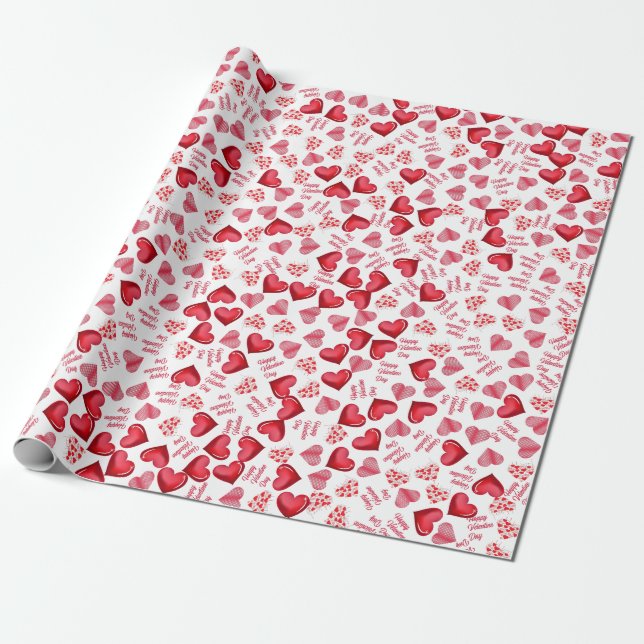 Papel De Presente Feliz Dia dos Namorados Presente Divertido (Desenrolado)
