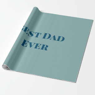 Papel De Presente Feliz dia dos pais azul melhor pai de todos adicio