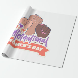 Papel De Presente Feliz Dia Internacional da Mulher