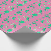Feliz Dinomight Aniversário, verde rosa