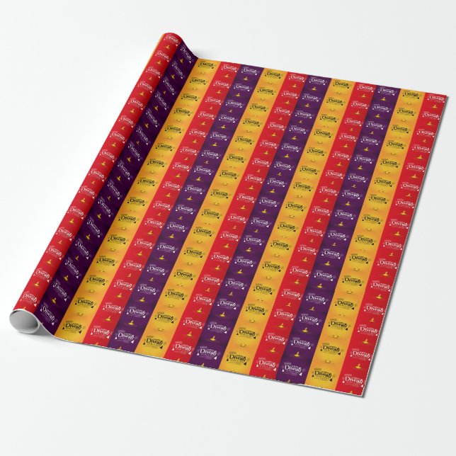 Papel De Presente "Feliz Diwali" (Desenrolado)