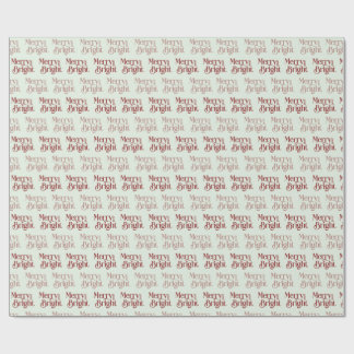 Papel De Presente "Feliz e Brilho" verde pálido