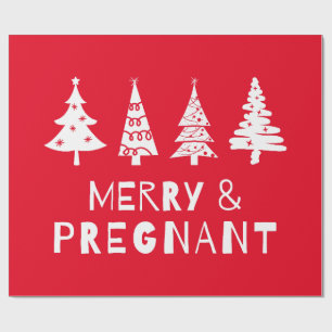 Papel De Presente Feliz e gravidez no Natal