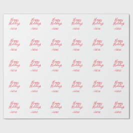 Papel De Presente Feliz feriado natalino simples mi