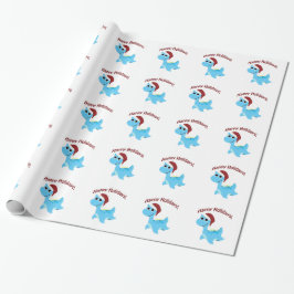 Papel De Presente Feliz Feriados! Cute Nessie