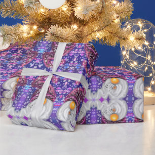 Papel De Presente Feliz Gnomos Felizes, Presente de Natal Engraçado