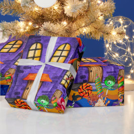 Papel De Presente Feliz Halloween Festa de Crianças de Festas