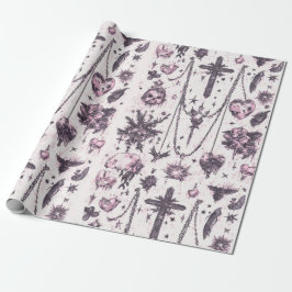 Papel De Presente Feliz Halloween Fofo e Assustador