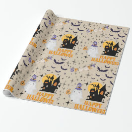 Papel De Presente Feliz Halloween Ghost Wrappaper