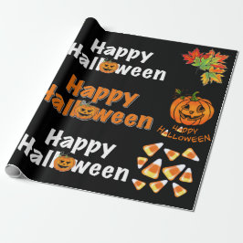 Papel De Presente Feliz Halloween mimado de milho doce moinho