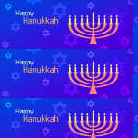 Papel De Presente Feliz Hanukkah Menorah<br><div class="desc">Celebre oito dias e oito noites do Festival das Luzes com cartões e presentes de Chanucá. O festival de luzes está aqui. Acenda a menorah,  brinque com o sonho e o banquete em latas e suganínos. Celebre o espírito de Chanucá com amigos,  familiares e entes queridos desejando-lhes Feliz Chanucá.</div>