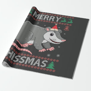 Papel De Presente Feliz Hissmas Funny Ugly Xmas Sweater Ogambm Gift