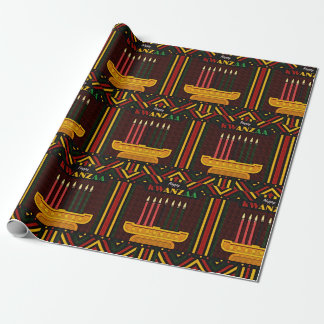Papel De Presente Feliz Kwanzaa PopArt