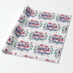 Papel De Presente Feliz Maga Christmas<br><div class="desc">Papel de moldagem de Natal da feliz Maga</div>