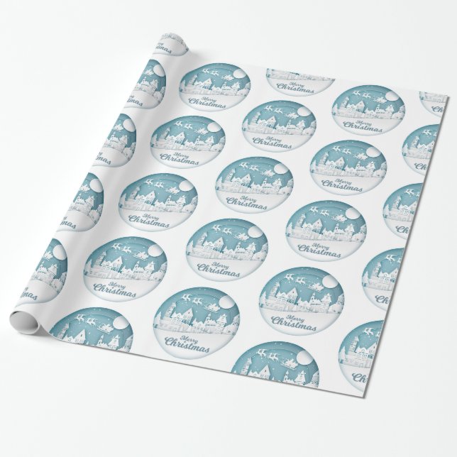 Papel De Presente Feliz Natal (Desenrolado)