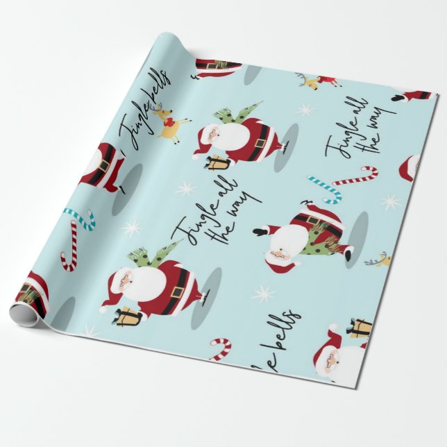 Papel De Presente Feliz Natal (Desenrolado)