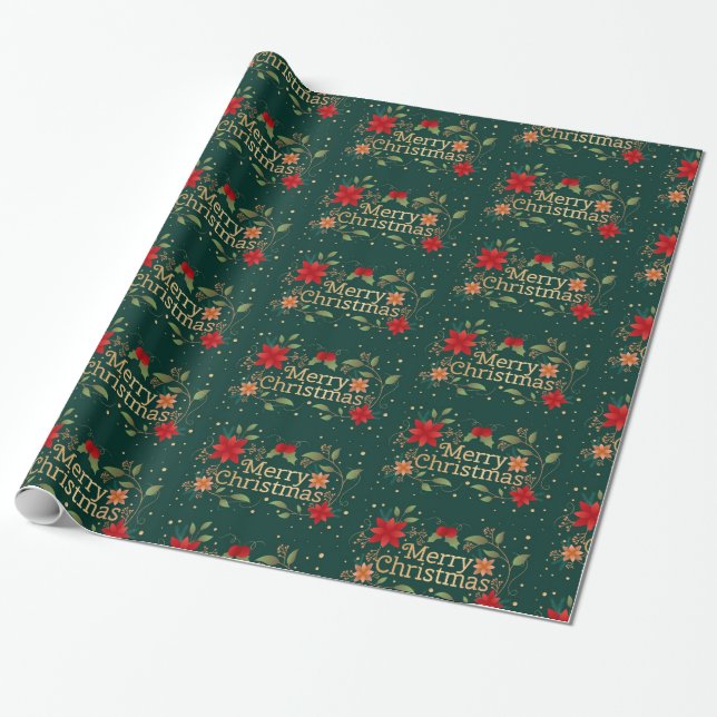 Papel De Presente Feliz Natal (Desenrolado)