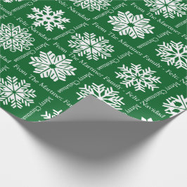 Papel De Presente Feliz Natal Adicionar Nome dos Destinatários do Na