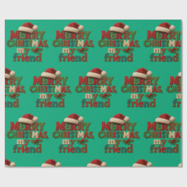 Papel De Presente Feliz Natal Amigo