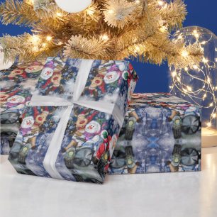 Papel De Presente Feliz Natal Amigos Engraçados Papel de Embraiament