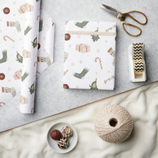 Papel De Presente Feliz Natal - Apresenta Presente Feriado