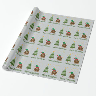 Papel De Presente Feliz Natal Bigfoot