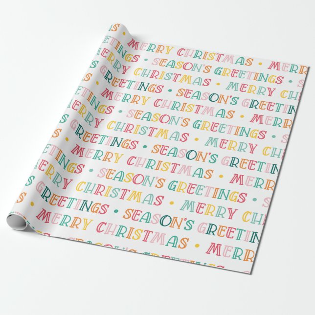 Papel De Presente Feliz Natal & Boas Festas (Desenrolado)