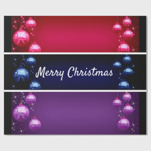 Papel De Presente Feliz Natal Bolas de Molho