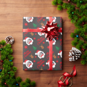 Papel De Presente Feliz Natal com Foto Personalizada