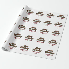 Papel De Presente Feliz Natal - Correspondência Familiar