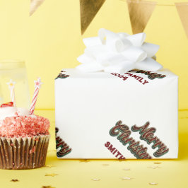 Papel De Presente Feliz Natal - Correspondência Familiar