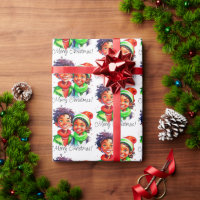 Feliz Natal - Crianças Vintage Afro-Americanas