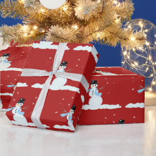 Papel De Presente Feliz Natal do Snowman