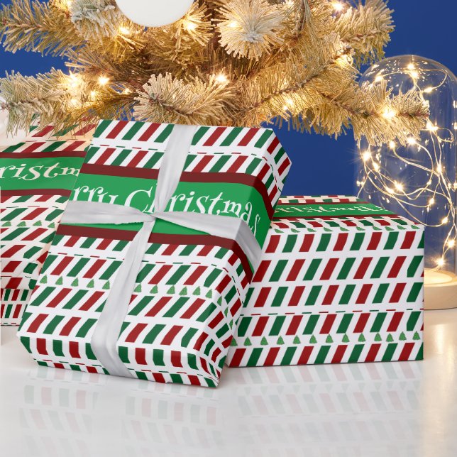 Papel De Presente Feliz Natal Elegante e moderno personalização (Feriados)