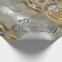 Feliz Natal, Elegante Faux Dourado Silver Script