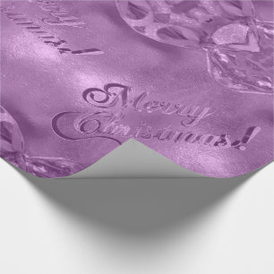 Papel De Presente Feliz Natal Elegante - Script Moderno Rosa